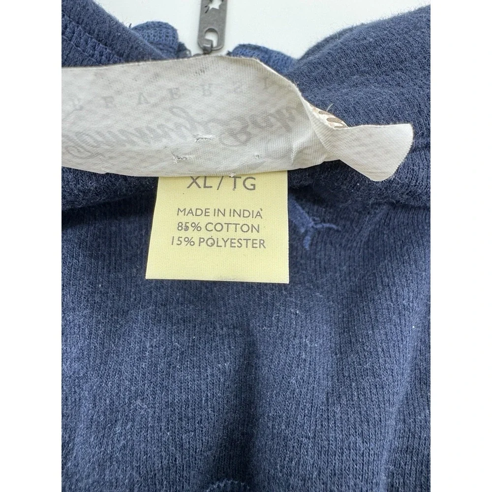 Tommy Bahama Mens Reversible 1/4 Zip Sweater Blue Heather‎ Sweatshirt Sz XL